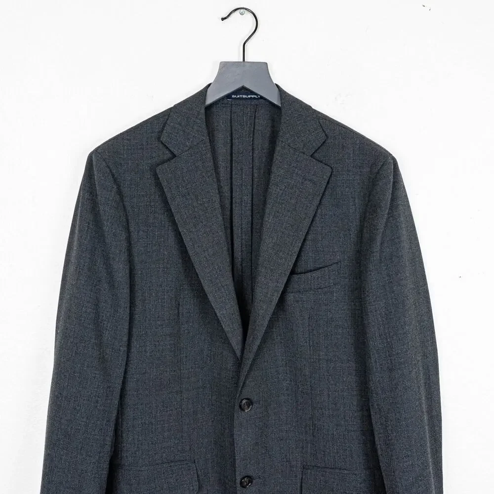 Suitsupply 42R Havana slim Traveller Unstructured Blazer jacket Cerruti wool